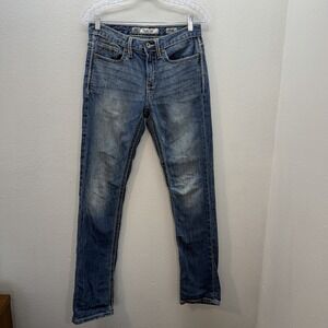 BKE Asher Jeans 30x33.5 30L Medium Wash Slim Straight Y2K Casual Cowboy Western